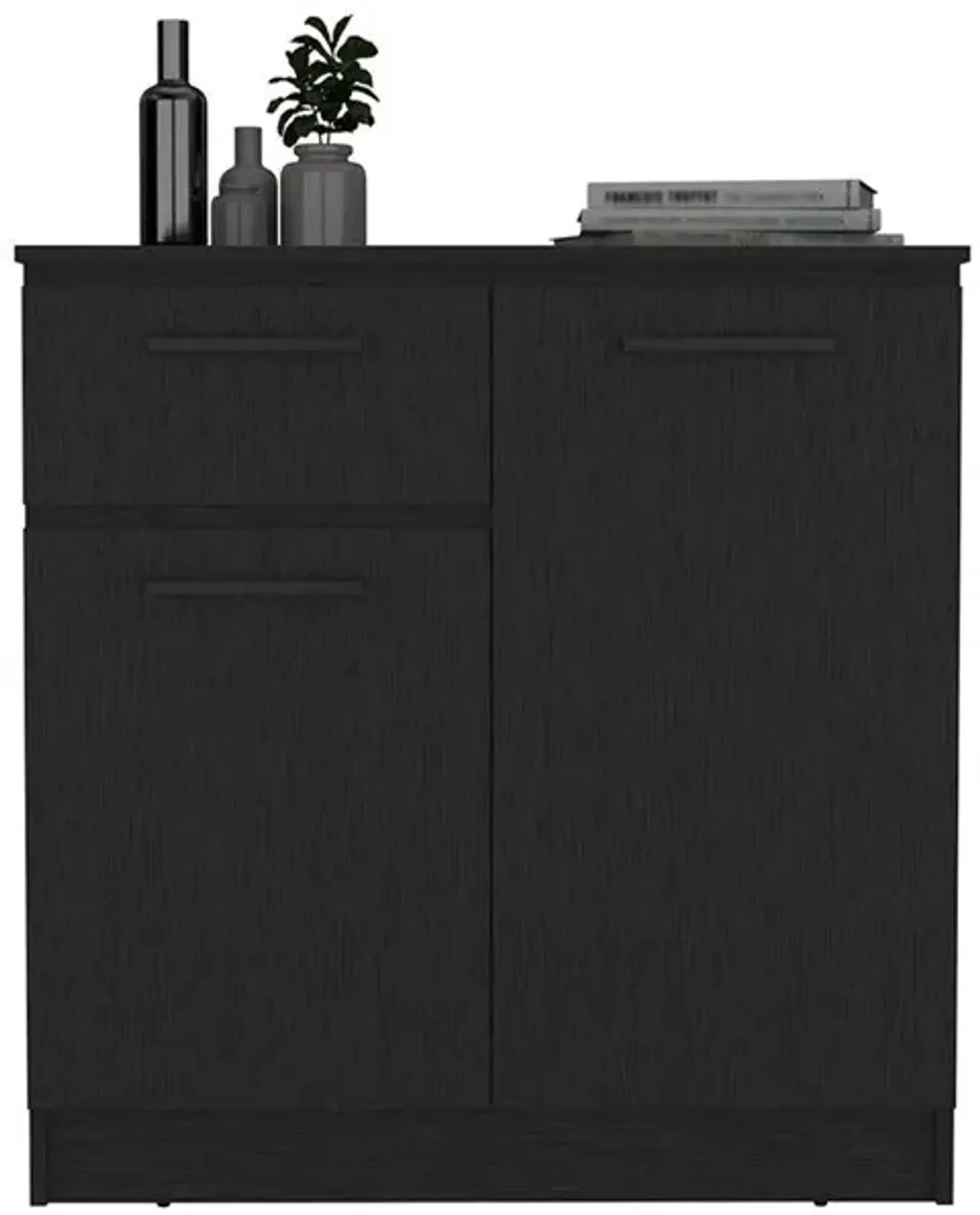 Orleans Dresser with 2-Door and Single Drawer, Black