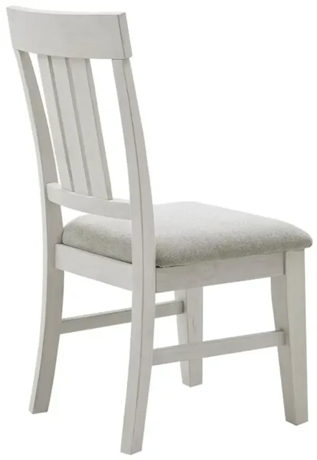 Belen Kox Dining Chair Set - White Wash Finish, Upholstered Seat, Belen Kox