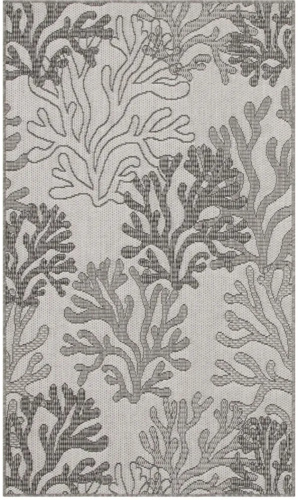 Garden Oasis GOA05 Gray 3' x 5' Rug