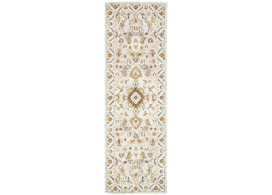 Alfresco 2'6" x 8' Ivory Rug