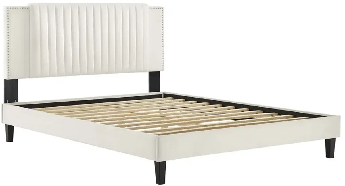 Modway - Zahra Channel Tufted Performance Velvet King Platform Bed