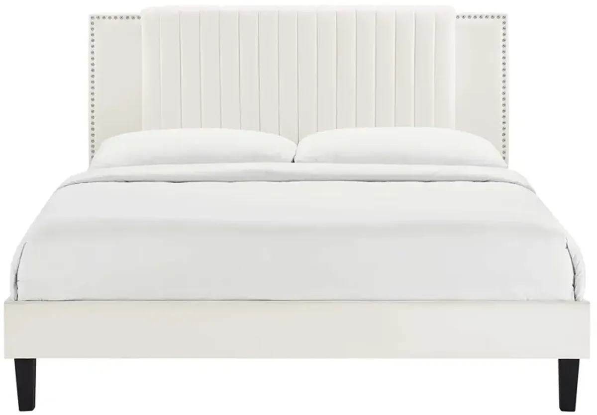 Modway - Zahra Channel Tufted Performance Velvet King Platform Bed