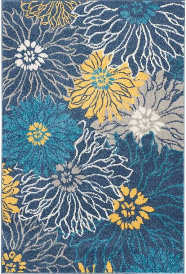 Passion PSN17 Blue 1'10" x 6' Rug