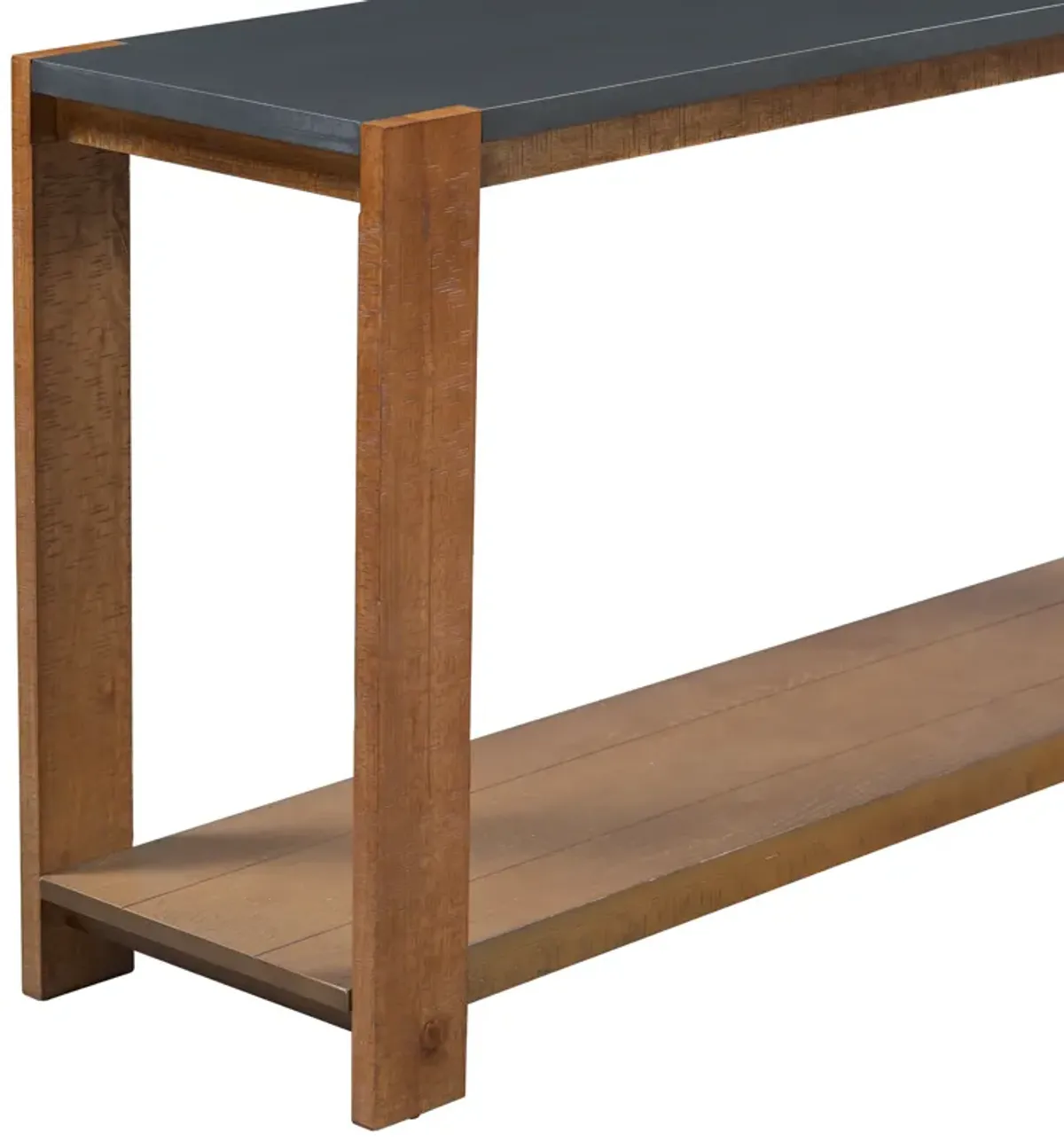 Merax Minimalist Console Table with Bottom Shelf