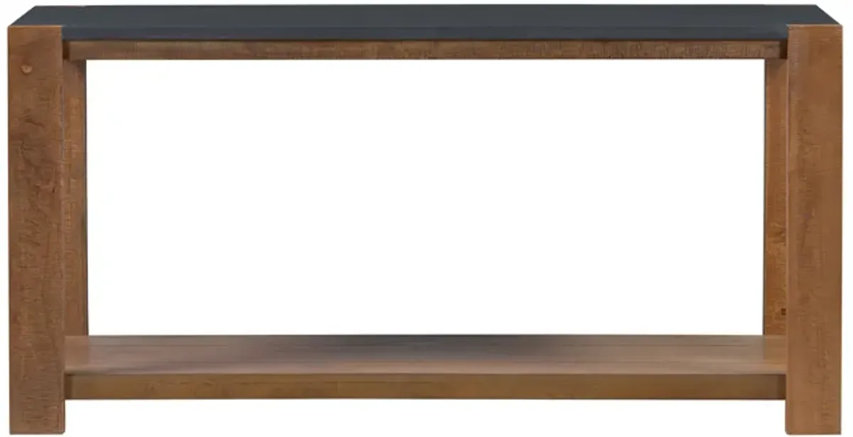 Merax Minimalist Console Table with Bottom Shelf