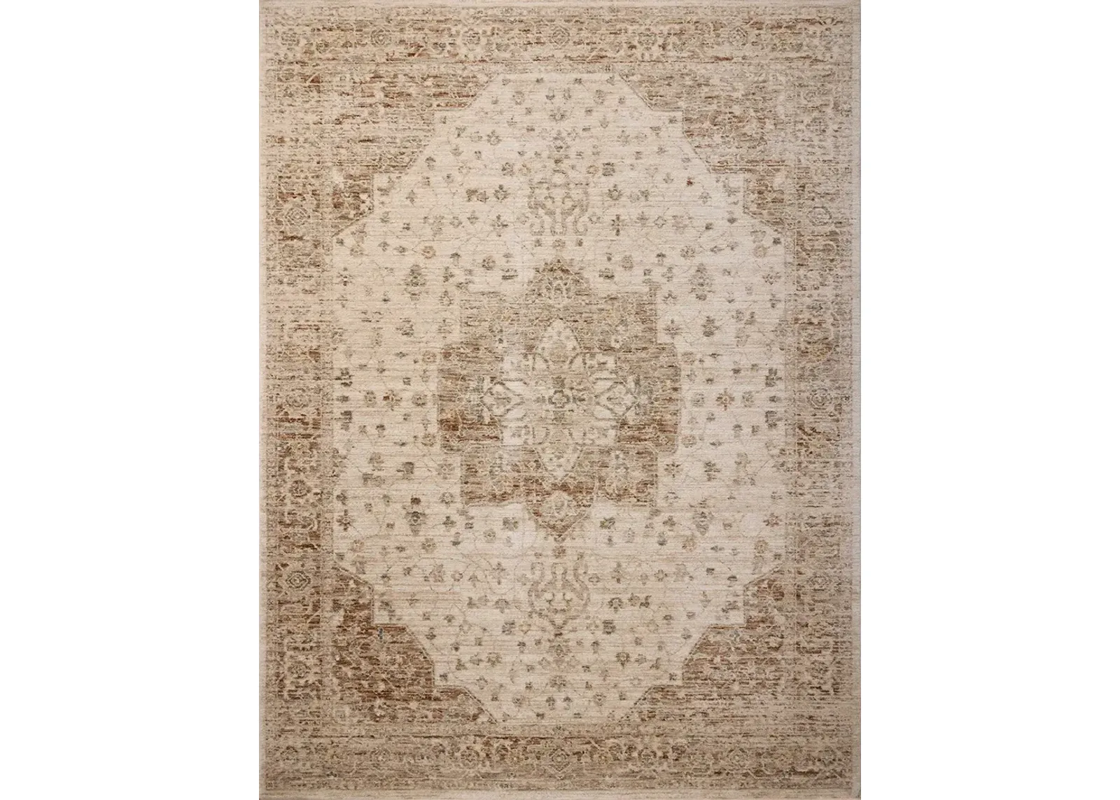 Junie Natural/Clay 7'10"x7'10" Round Rug