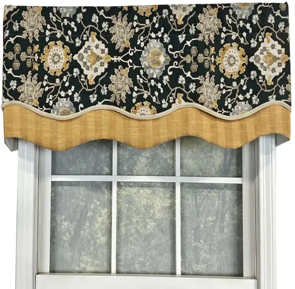 RLF Home Centennial Glory Window Treatment Valance 3" Rod Pocket 50" x 16" Cobalt Blue