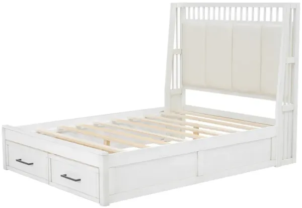 Merax Simple Style Platform Bed with Upholstered Headboard