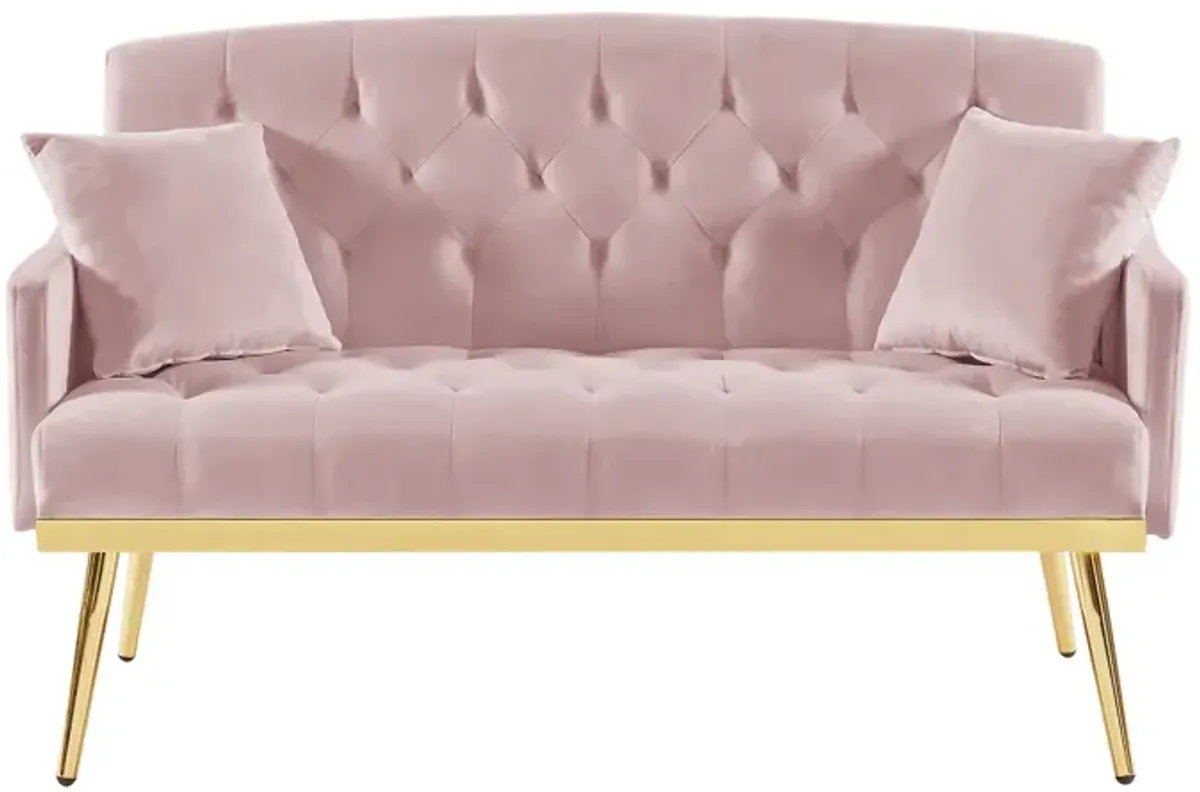 Pink 2 Seater Sofa