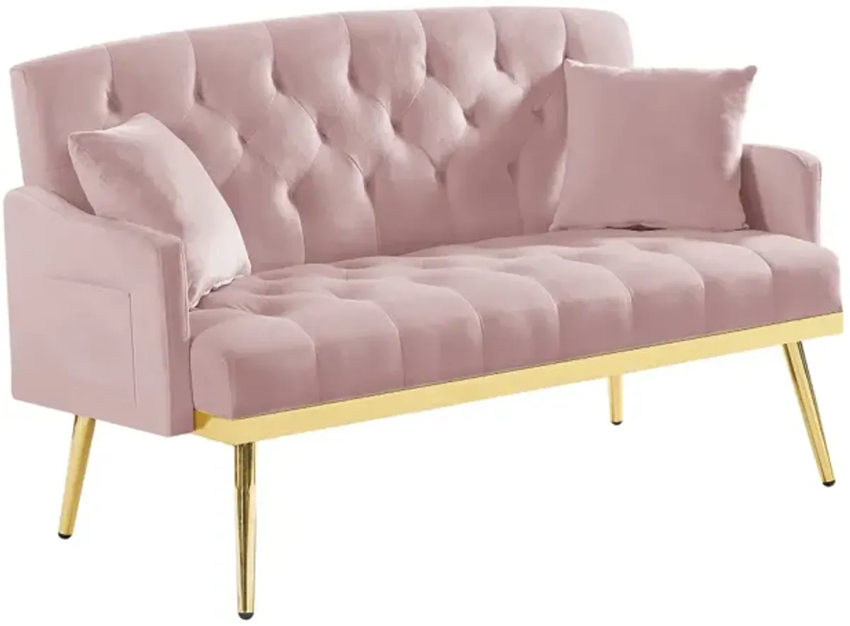 Pink 2 Seater Sofa