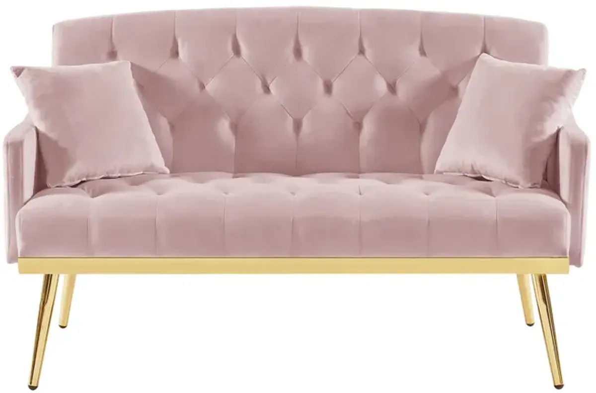 Pink 2 Seater Sofa