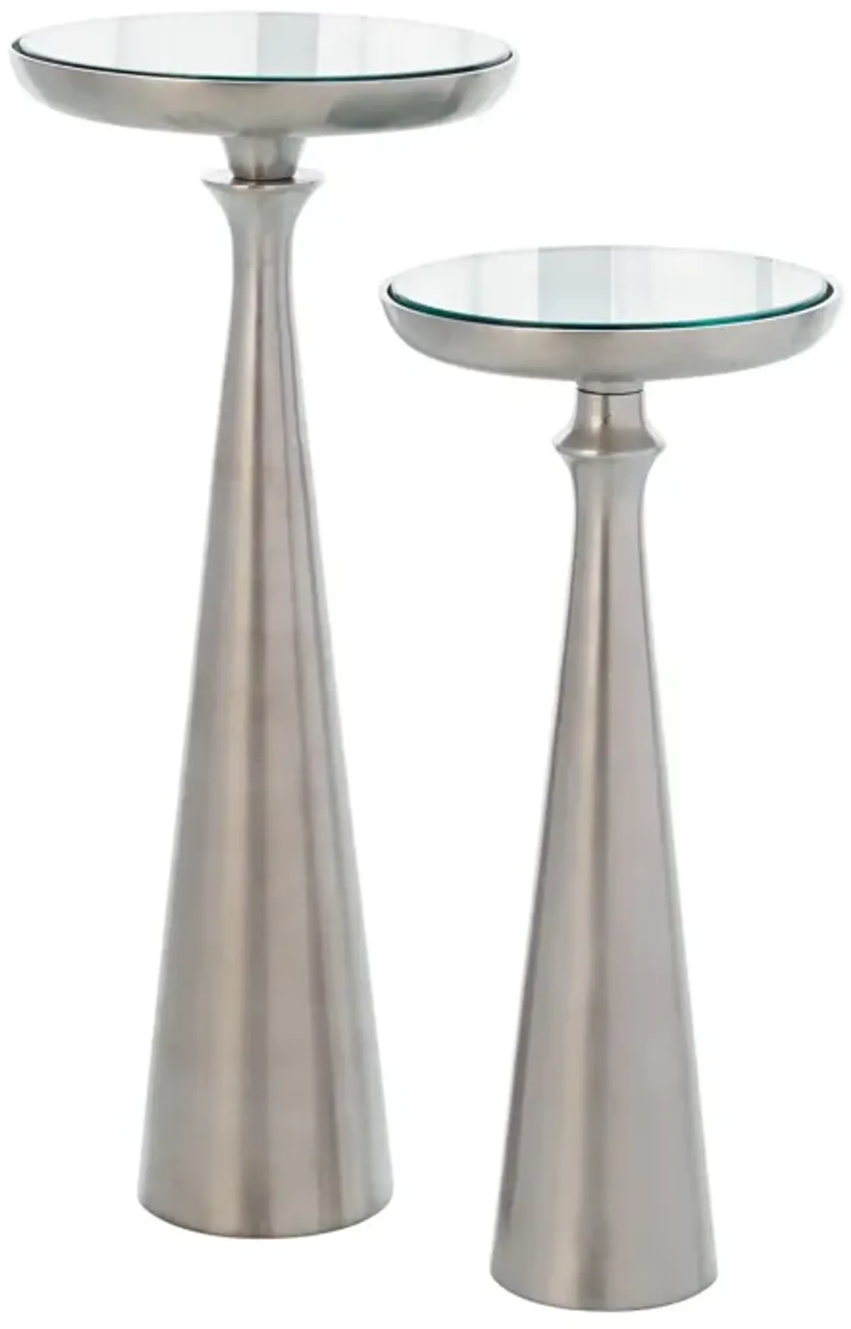 Minaret Accent Table- Silver Small