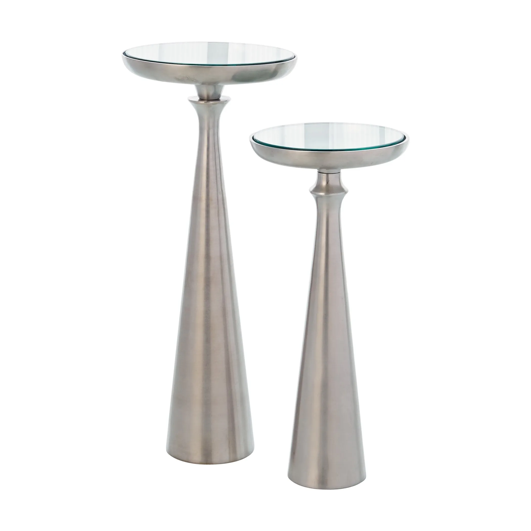 Minaret Accent Table- Silver Small