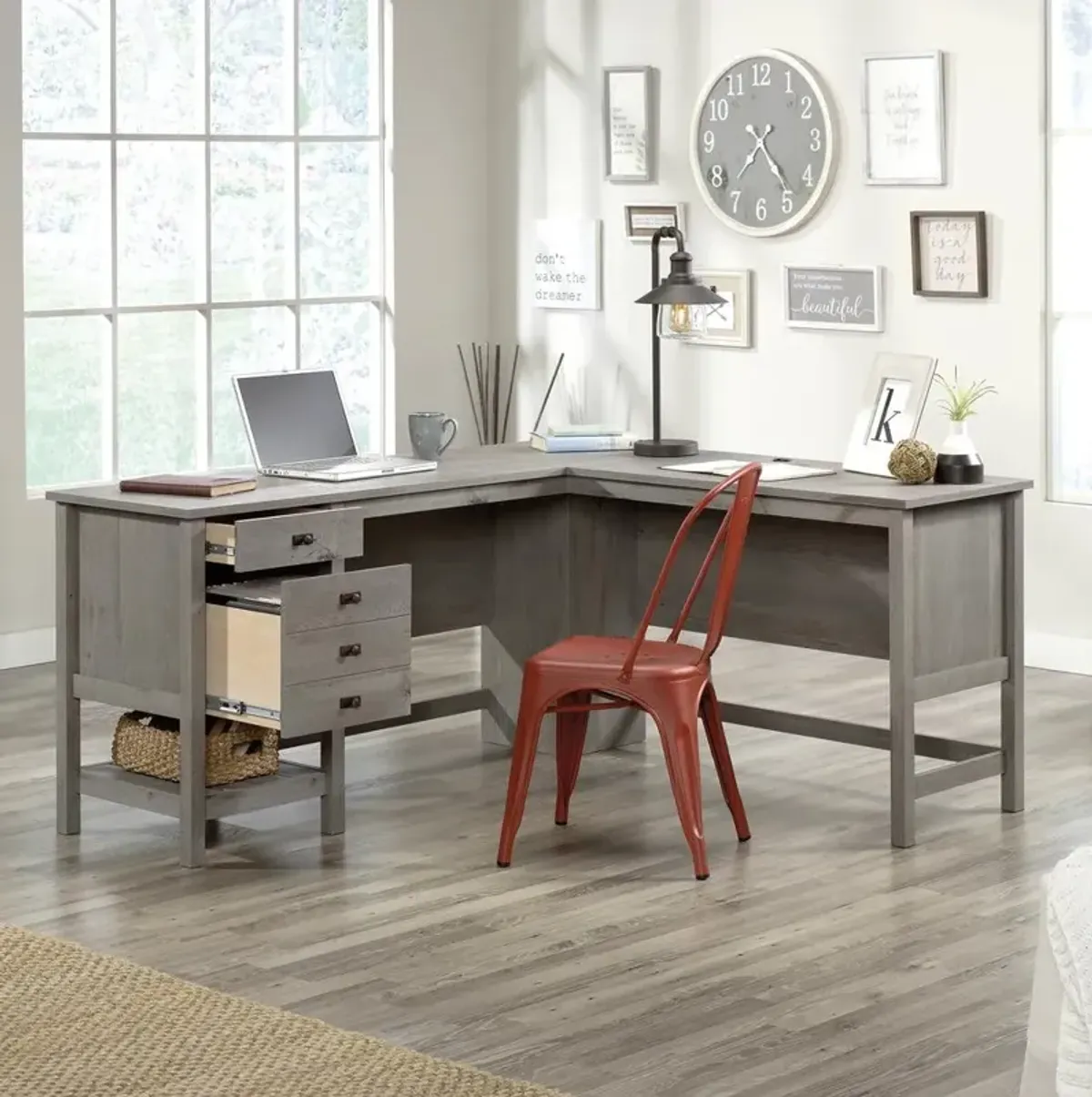 Sauder Cottage Road L Desk Mo