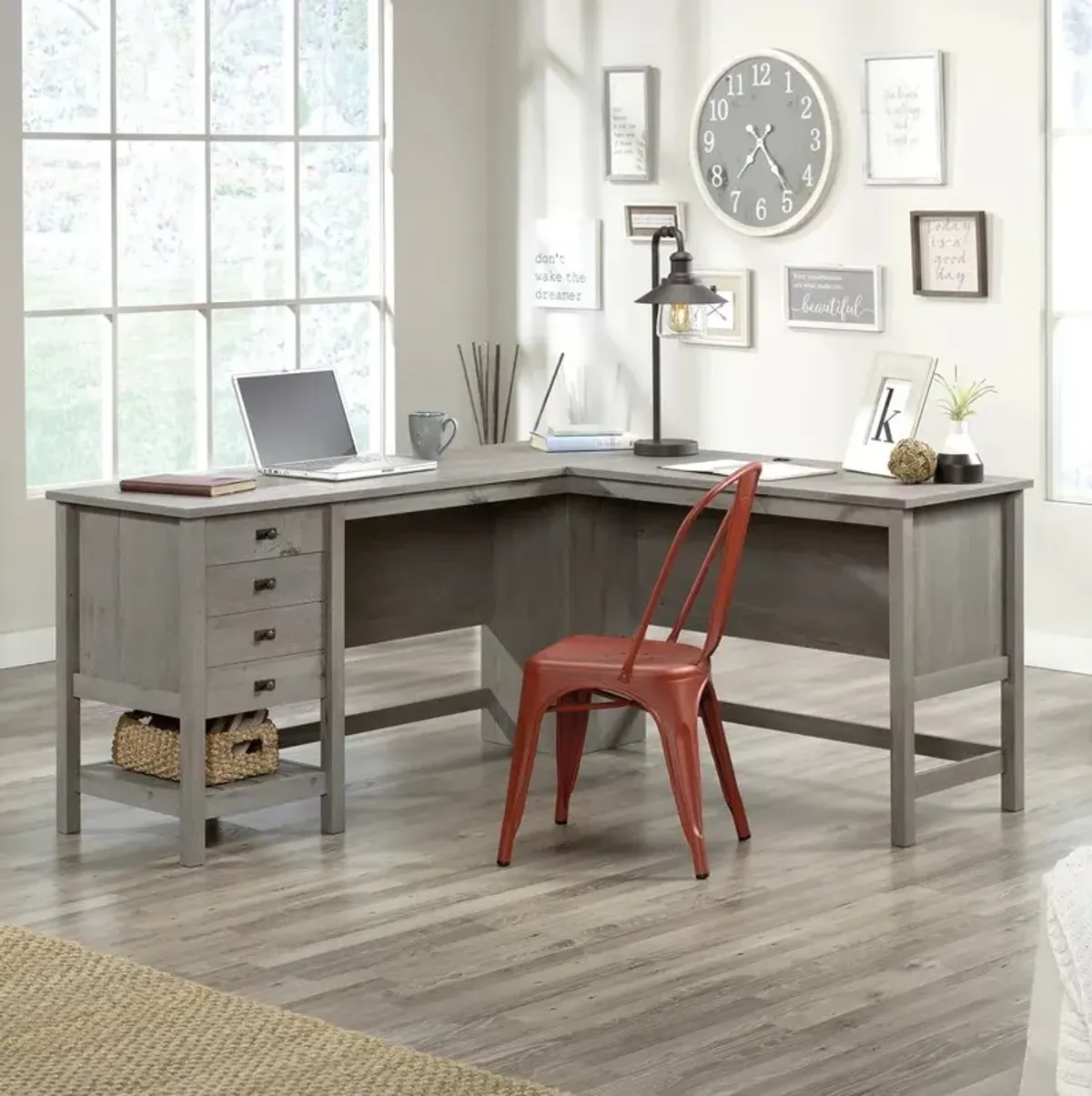 Sauder Cottage Road L Desk Mo