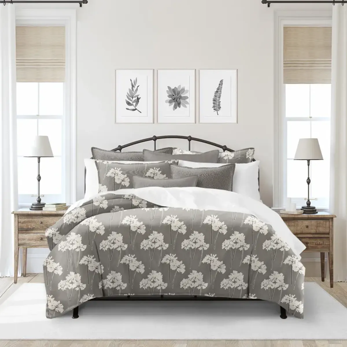 6ix Tailors Fine Linens Summerfield Mocha Duvet Cover Set