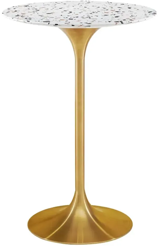 Lippa 28" Round Terrazzo Bar Table