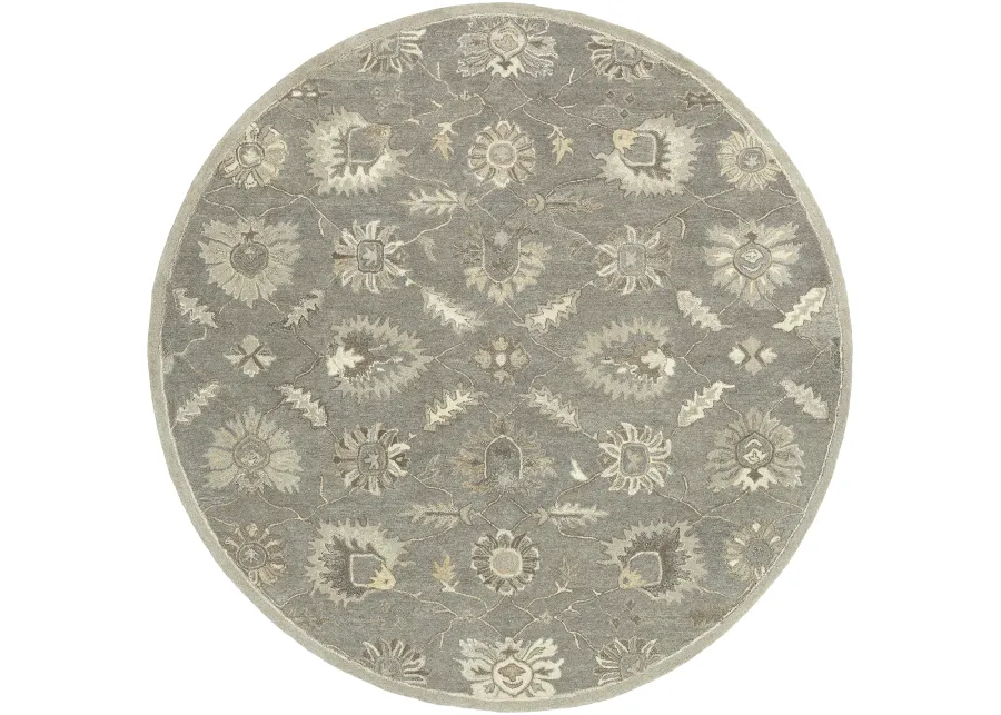 Caesar CAE-1199 8' Square Gray Rug