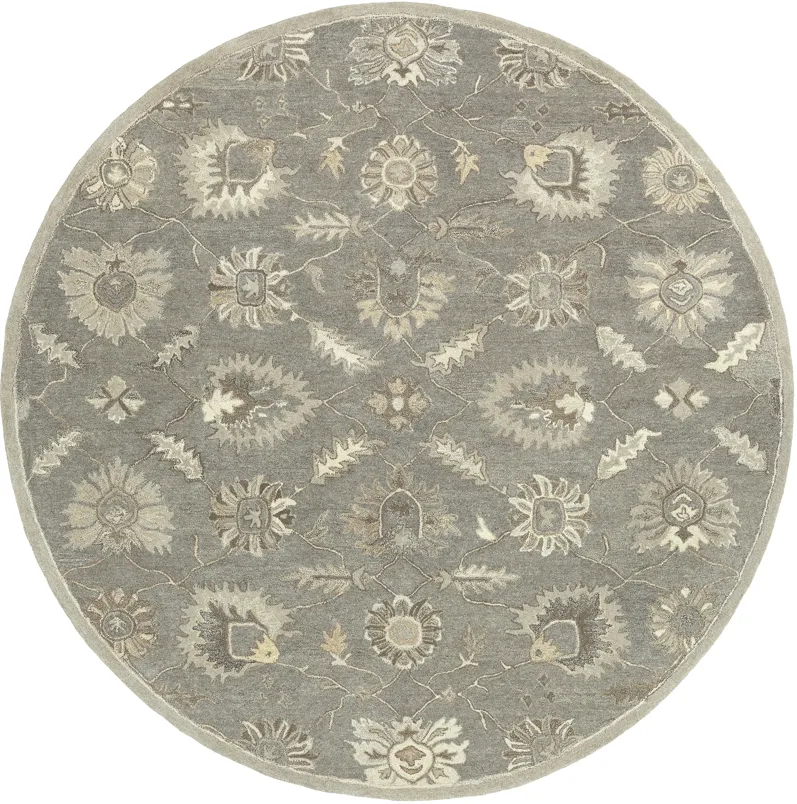 Caesar CAE-1199 8' Square Gray Rug