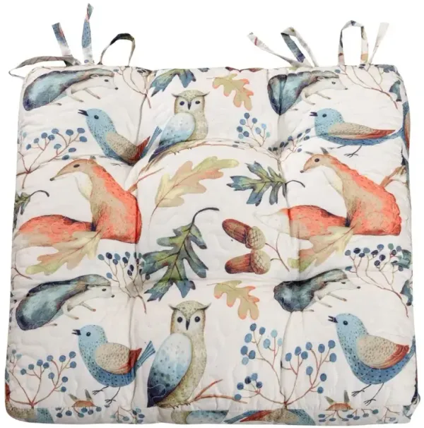 Greenland Home Fashions Barefoot Bungalow Willow Furniture Cushion - Chair Pad 18x18", Multi