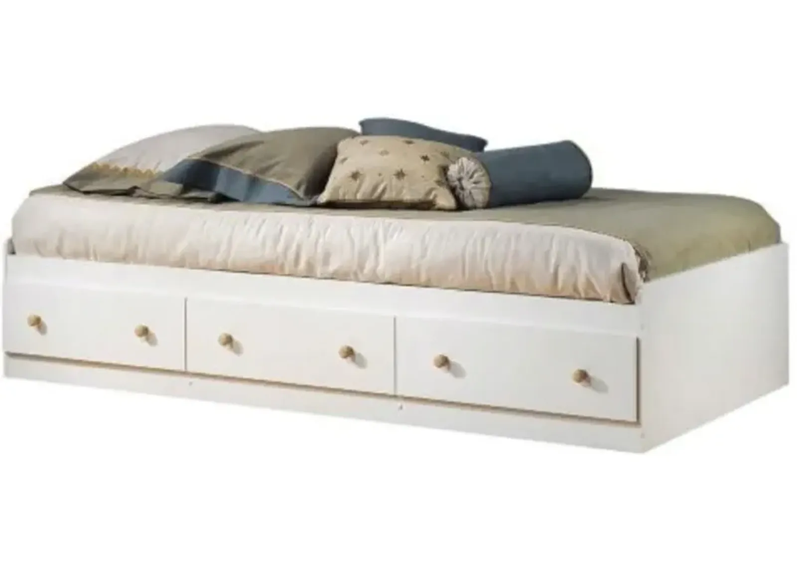 Hivvago Wood Platform Bed Daybed with Storage Drawers