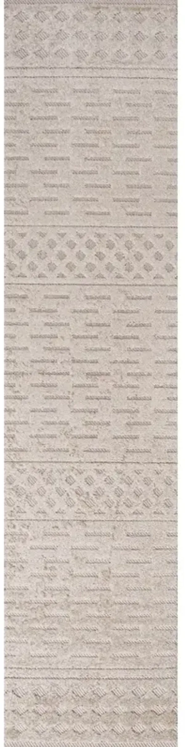 Xlendi High-Low Pile Moroccan Geometric Indoor/Outdoor Area Rug