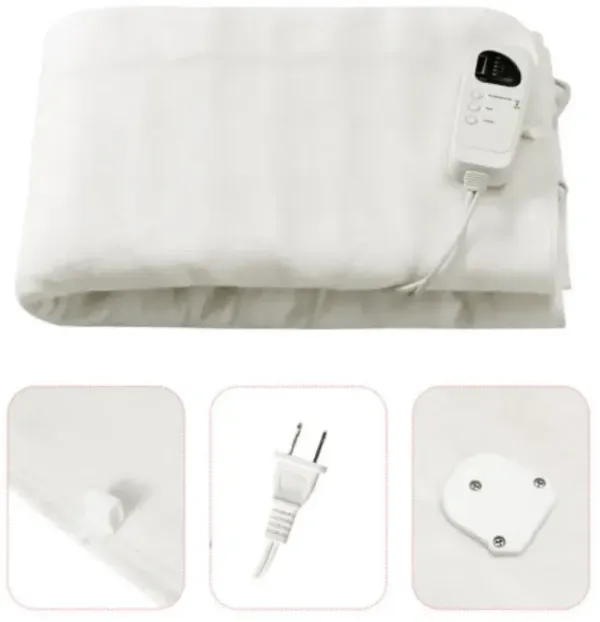 Electric Heated Blanket 5 Temperature Modes 8H Timer UL