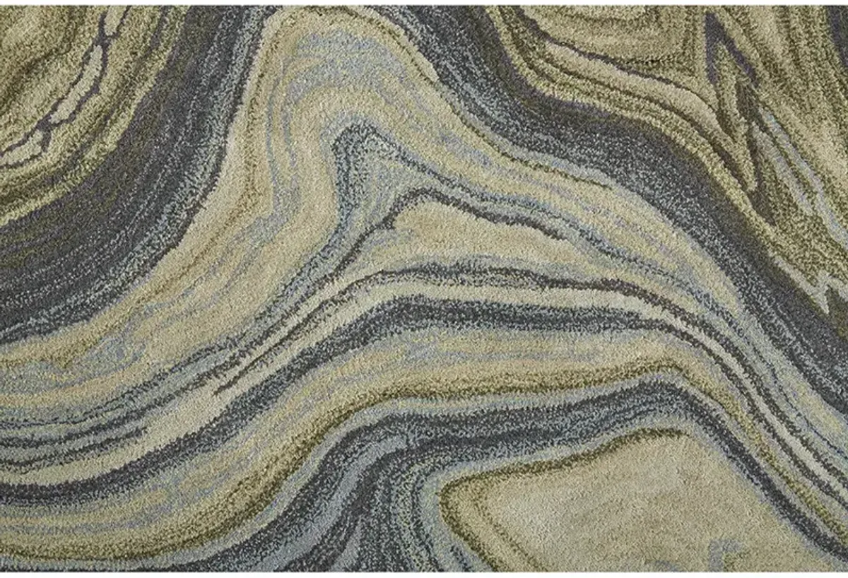 Amira 8631F Blue/Ivory/Green 2' x 3' Rug