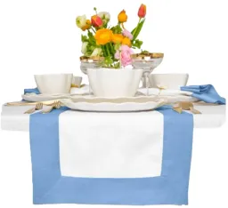 Cornflower Blue and White color