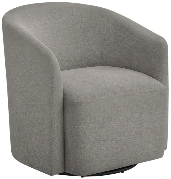 Amhurst Grey Swivel Barrel Chair
