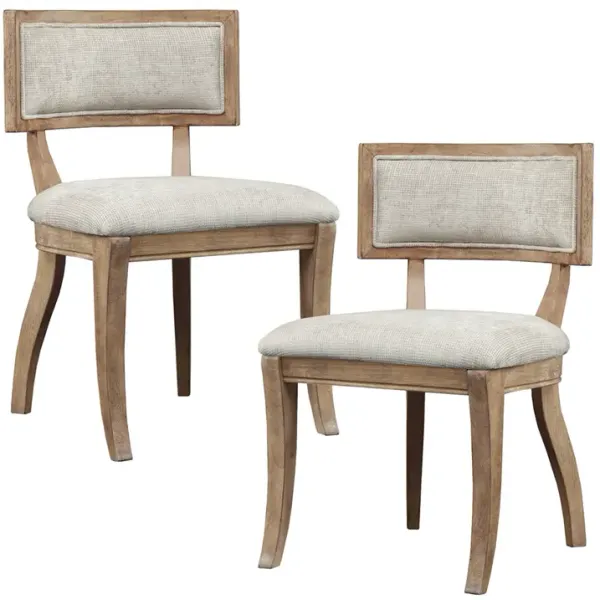 Gracie Mills Harold Contemporary Rustic Dining Chair Set of 2