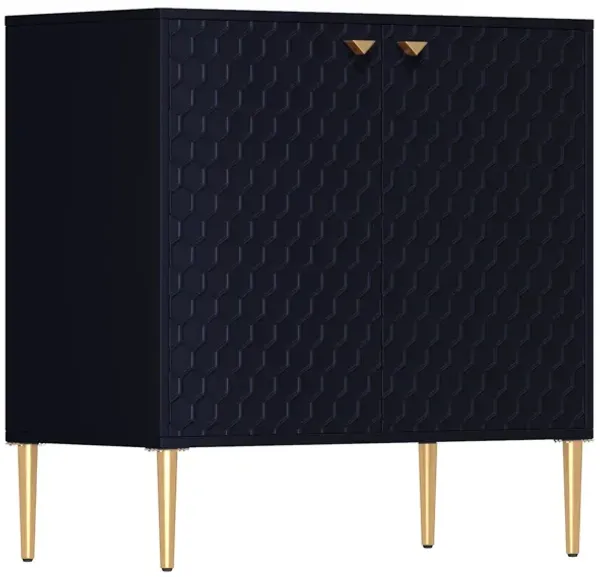 MONDAWE 32 in. H Modern Locker Accent Cabinet with 2-Door and Adjustable Shelves