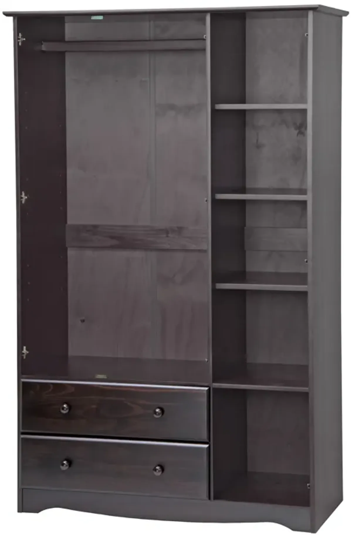 100% Solid Wood Grand 3-Door Wardrobe