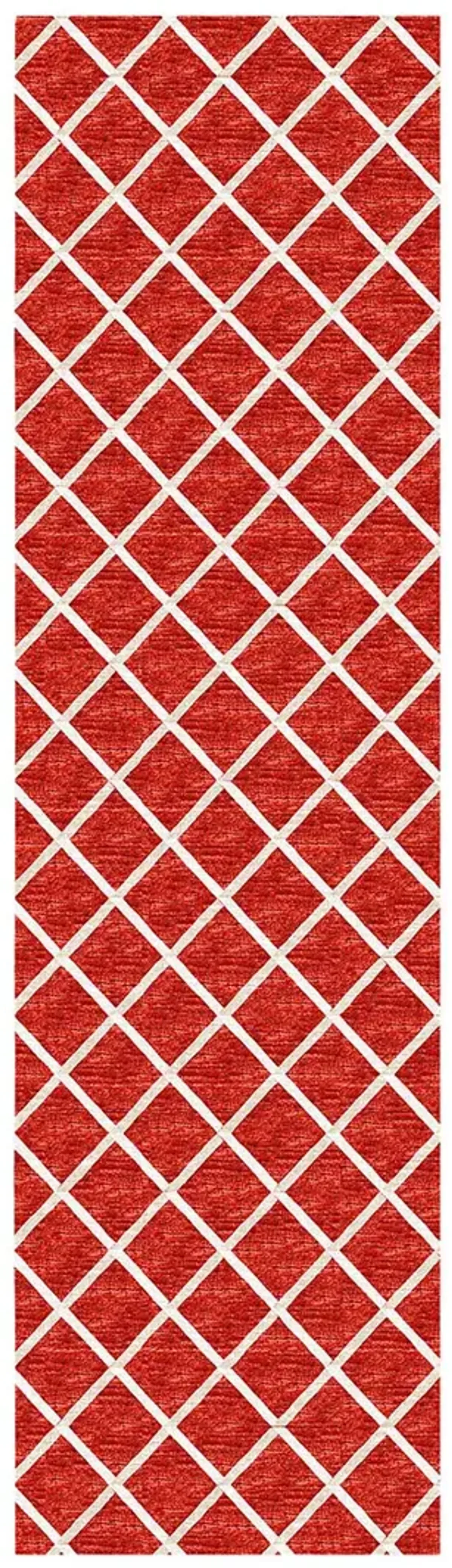 York YO1 Red 2'3" x 7'6" Rug