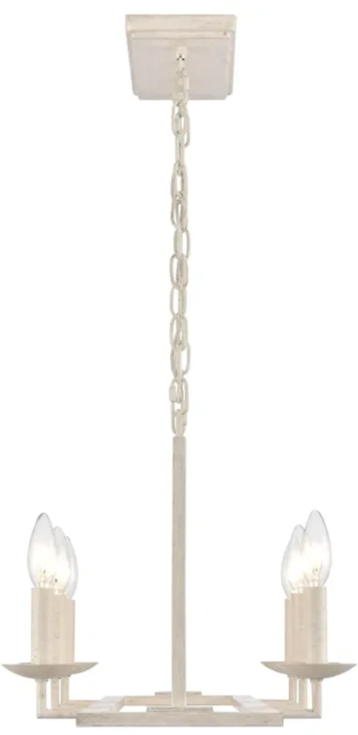 Joanie 34'' Wide 6-Light White Linear Chandelier