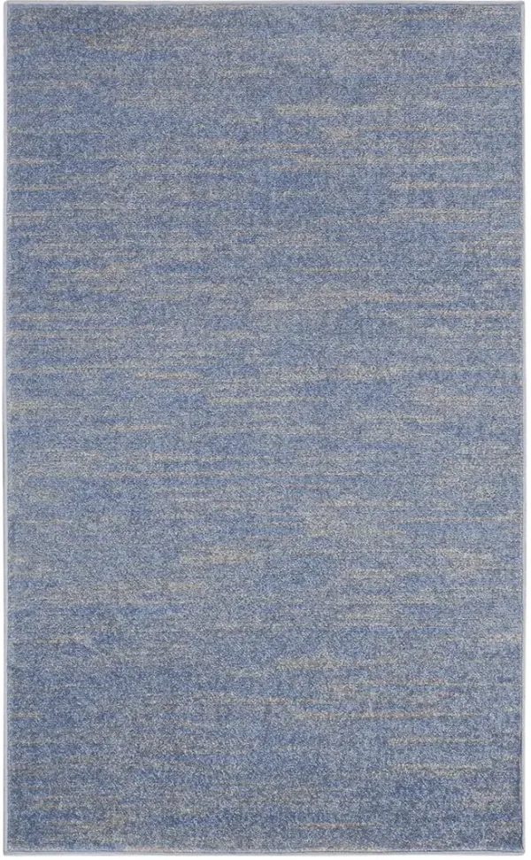 Nourison Essentials NRE01 Blue/Gray 3' x 5' Rug
