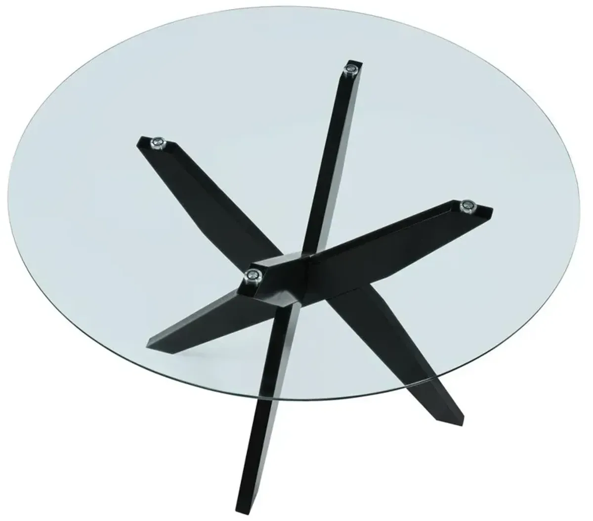 Amalie Round Dining Table - Black