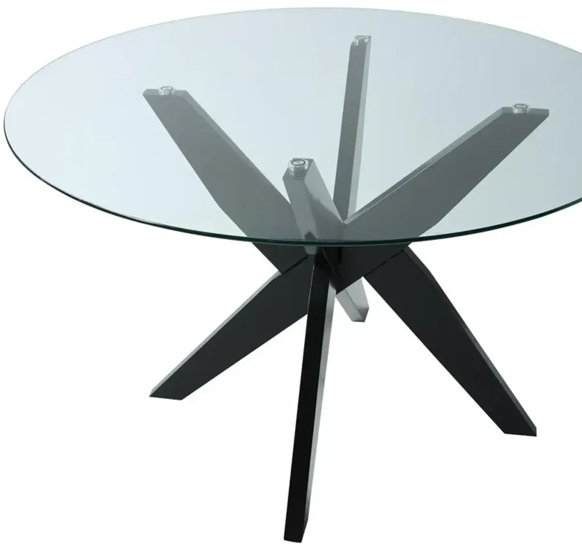 Amalie Round Dining Table - Black