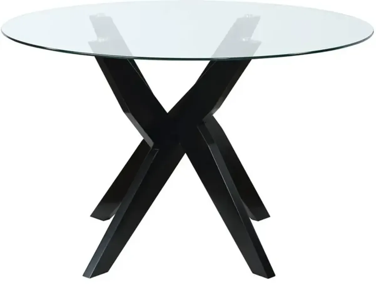 Amalie Round Dining Table - Black