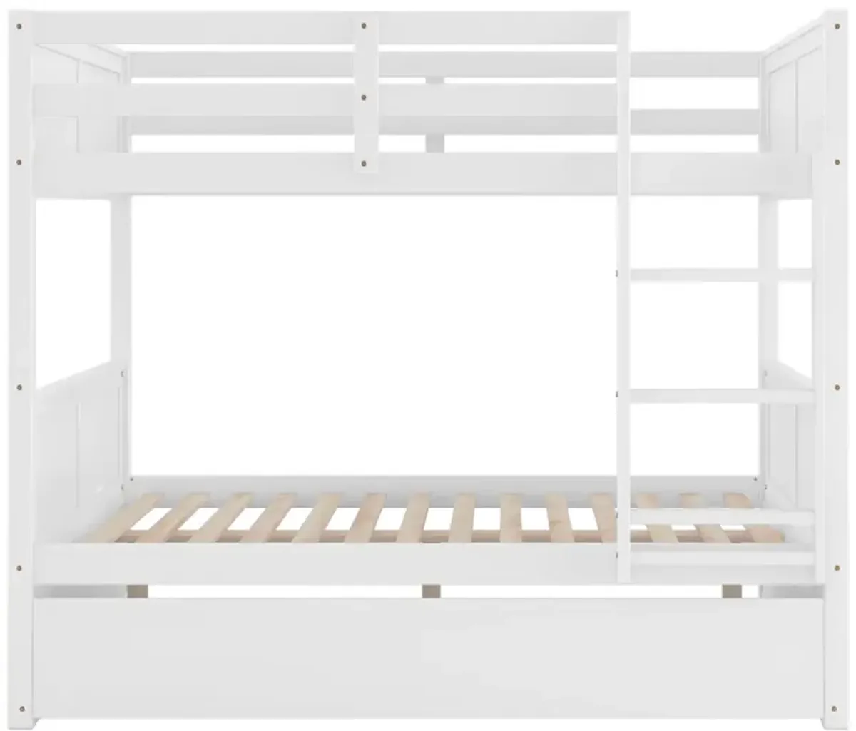 Full Over Full Bunk Bed With Twin Size Trundle