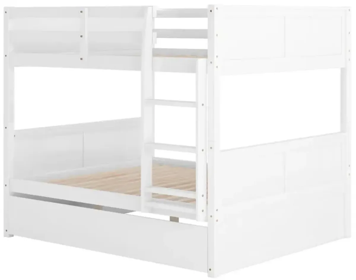 Full Over Full Bunk Bed With Twin Size Trundle