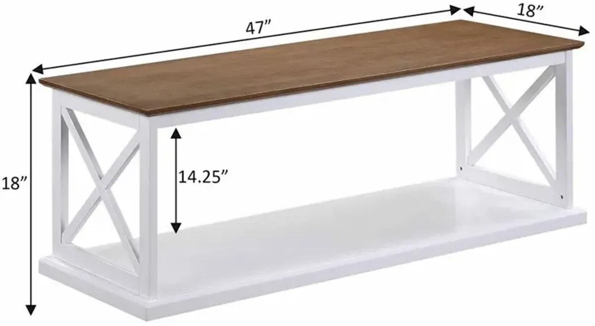 Convenience Concepts Coventry Coffee Table with Shelf