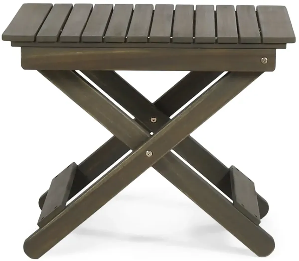Merax Outdoor Folding Wooden Side Table