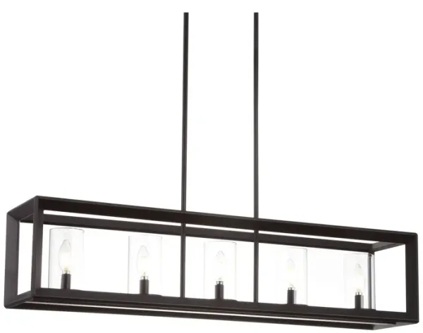 Anna Linear Metal/Glass LED Pendant