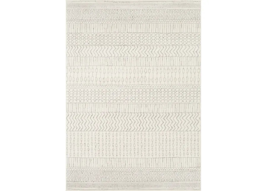 Pisa PSS-2301 6'7' x 9' Gray Rug