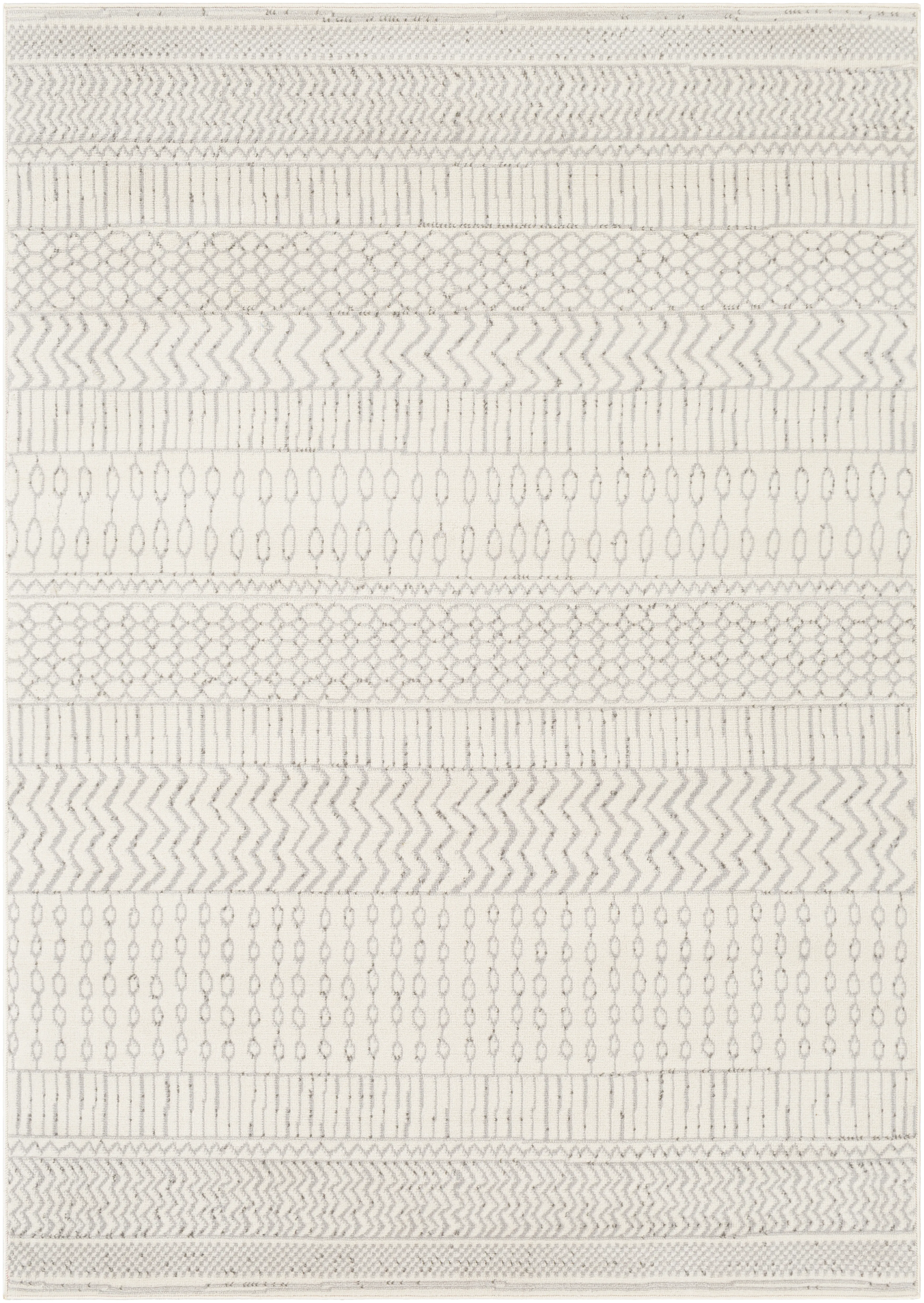 Pisa PSS-2301 6'7' x 9' Gray Rug