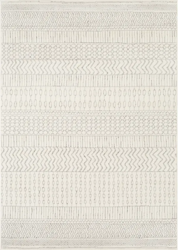 Pisa PSS-2301 6'7' x 9' Gray Rug