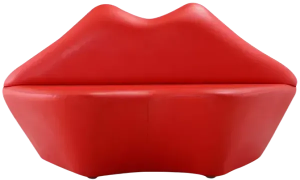 Kiss Loveseat in Red