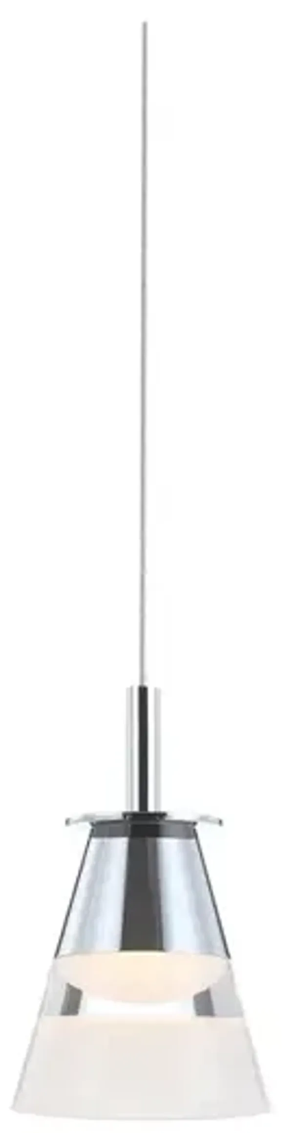Alain 5" 1-Light Adjustable Metal Integrated LED Pendant