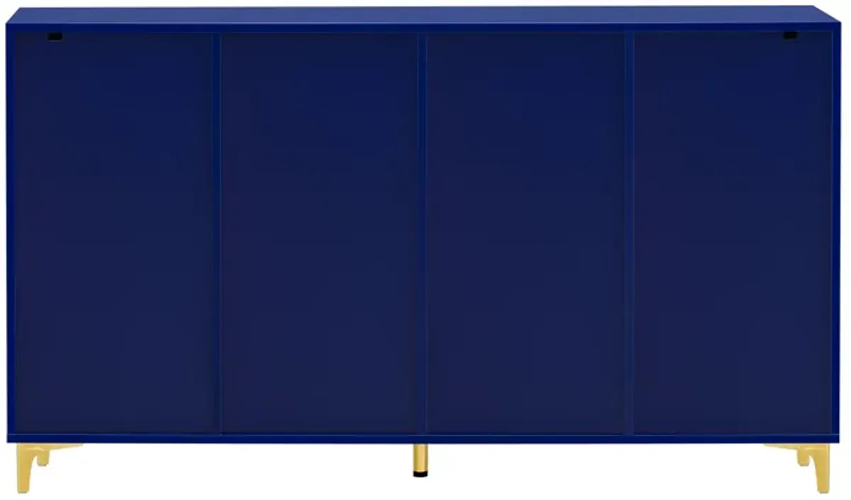 Merax Glossy Finish Light Luxury Storage Cabinet